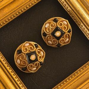 VTG Michal Golan B&W Earrings